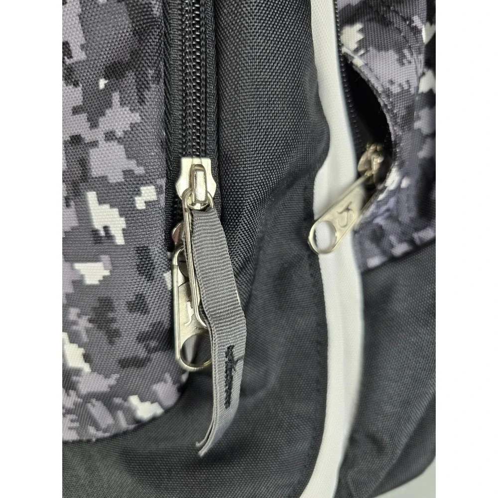 Jansport Backpack Grey Digital Camo School Bag Tactical Streetwear